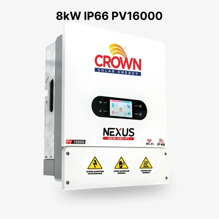 Crown Nexus 8kW PV16,000 Single Phase Hybrid Solar Inverter
